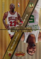 1997 Bowman's Best Mirror Image #MI1 Gary Payton/Michael Jordan/Ron Mercer/Stephon Marbury Atomic Refractor Basketball Card
