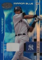 2003 Leaf Certified Materials #121 Derek Jeter Mirror Blue-Material Baseball Card