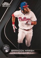 2022 Topps Chrome Black Rookie Design Variations #7 Brandon Marsh Baseball Card