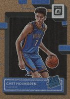 2022 Panini Donruss Optic #208 Chet Holmgren Copper Glitter Basketball Card