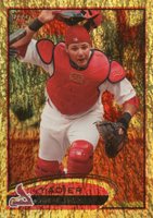 2012 Topps #174 Yadier Molina Gold Sparkle Baseball Card