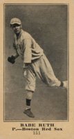 1916 Standard Biscuit #151 Babe Ruth Baseball Card