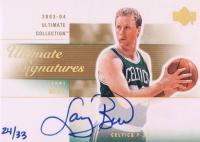 2003 Ultimate Collection Ultimate Signatures #LB-A Larry Bird Gold Basketball Card