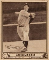 1940 Play Ball #1 Joe DiMaggio Baseball Card