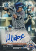 2017 Bowman Draft Chrome Draft Picks Autographs  #CDAMV  Mark Vientos Black Refractor Baseball Card