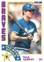 1984 O-Pee-Chee #391 Dale Murphy Baseball Card