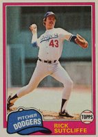 1981 Topps #191 Rick Sutcliffe Baseball Card