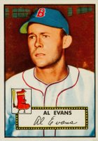1952 Topps #152 Al Evans Cream back Baseball Card