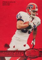 1997 Metal Universe #169 Andre Reed Precious Metal Gems Football Card