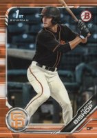 2019 Bowman Draft #BD31 Hunter Bishop Orange Baseball Card