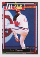 1992 Topps Gold #396 Lee Smith Winner Baseball Card