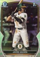 2023 Bowman Draft #BDC121 Jacob Wilson Chrome-Lunar Glow Baseball Card