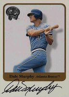 2001 Fleer Greats # Dale Murphy Autographed Baseball Card