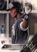 2016 Topps Update #US287 Tim Anderson With Bat in Dugout Baseball Card