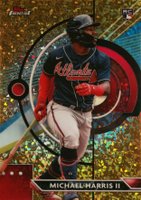 2023 Topps Finest #34 Michael Harris II Gold Mini Diamond Baseball Card