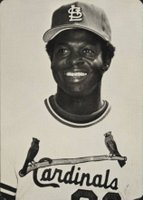 1982 Baseball Card News #IX Lou Brock Portrait Baseball Card