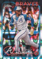 2024 Topps Chrome #250 Ronald Acuna Jr. Raywave Baseball Card