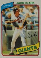 1980 Topps #167 Jack Clark Baseball Card