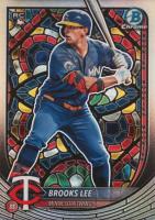 2025 Bowman #72 Brooks Lee Etched in Glass Variation Baseball Card