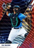 2022 Panini Chronicles Phoenix #12 Cal Raleigh Ruby Wave Baseball Card