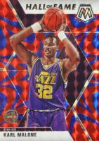 2019 Panini Mosaic #284 Karl Malone Reactive Blue Basketball Card