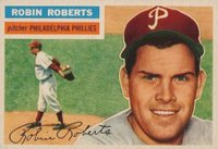 1956 Topps #180 Robin Roberts Gray Back Baseball Card