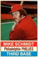 1976 Hostess #84 Mike Schmidt Hand Cut Baseball Card