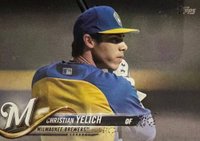 2018 Topps Update #US248 Christian Yelich Yellow Jersey Baseball Card