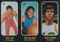 1971 Topps Stickers #28 Love/Williams/Cowens Basketball Card