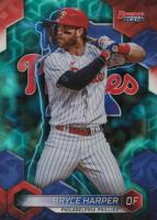 2023 Bowman's Best #4 Bryce Harper Aqua Lava Refractor Baseball Card