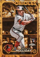 2024 Topps Gilded Collection #38 Jackson Holliday Gold Wave Baseball Card