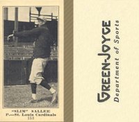 1916 Green-Joyce #153 Slim Sallee Baseball Card
