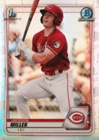 2020 Bowman Draft #BD116 Jackson Miller Chrome-Refractor Baseball Card
