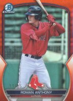 2023 Bowman Draft #BDC112 Roman Anthony Chrome-Orange Baseball Card