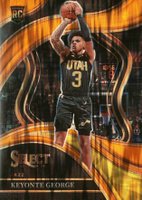 2023 Panini Select #295 Keyonte George Orange Flash Basketball Card