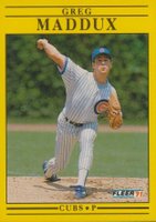 1991 Fleer #426 Greg Maddux Baseball Card