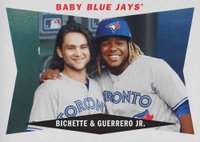 2020 Topps Archives 1960 Combo Cards #60CCGB Bo Bichette/Vladimir Guerrero Jr. Baseball Card