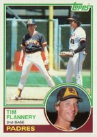 1983 Topps #38 Tim Flannery Baseball Card