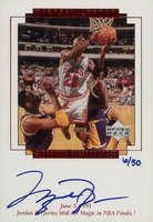1999 Upper Deck MJ Master Collection Signature Performances #MJ4 Jordan performs mid-air magic... Basketball Card