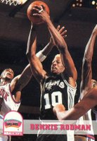 1993 Hoops #405 Dennis Rodman Basketball Card