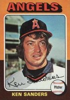 1975 Topps Mini #366 Ken Sanders Baseball Card
