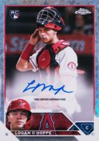 2023 Topps Chrome Logofractor Edition Refractor Chrome Autograph #RCALO Logan O'Hoppe Baseball Card
