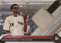 2023 Topps Now #472B Victor Wembanyama Event-Worn Jersey Relic-White Baseball Card