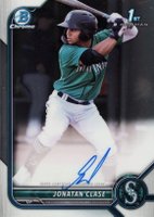 2022 Bowman Chrome Prospect Autographs #CPAJCL Jonatan Clase Baseball Card