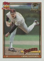 1991 Topps Desert Shield #448 Craig Lefferts Baseball Card