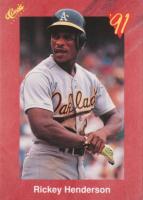 1991 Classic #T75 Rickey Henderson Series II Baseball Card