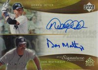 2005 Upper Deck Reflections Dual Signature Reflections #DJDM Derek Jeter/Don Mattingly Baseball Card