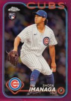 2024 Topps Chrome #121 Shota Imanaga Pink Refractor Baseball Card