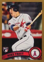 2011 Topps Update #US175 Mike Trout Gold Baseball Card