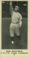 1916 Sporting News #15 Bob Bescher Blank Back Baseball Card
